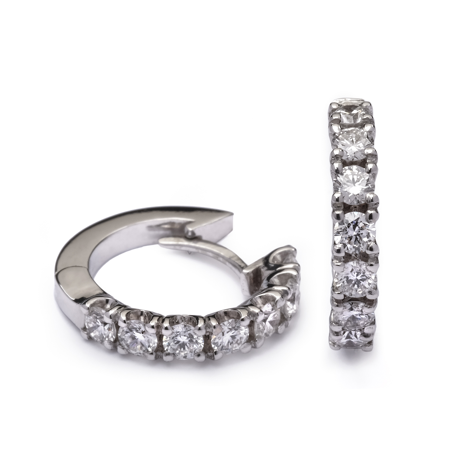 Criollas oro blanco y diamantes - Imagen 2