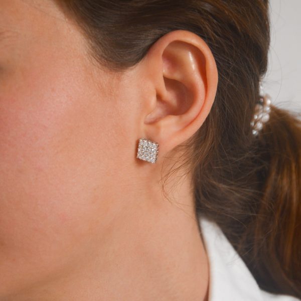 pendientes dormilona cuadrada