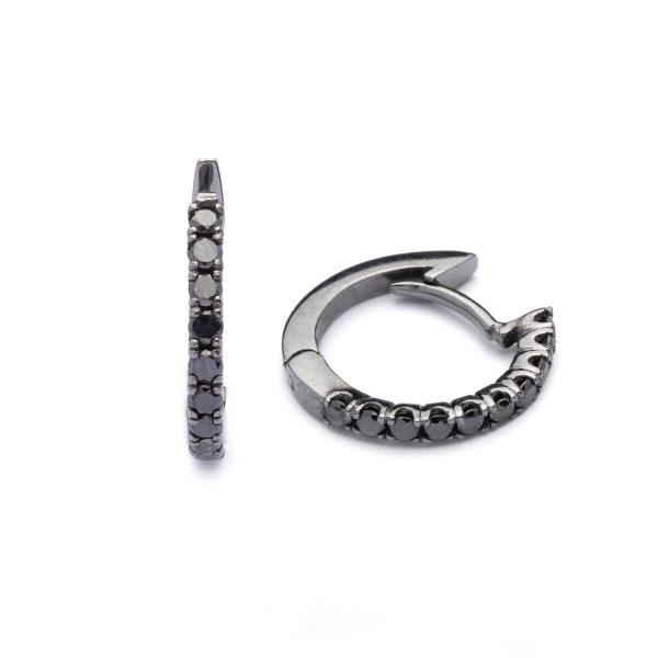 Criollas oro negro con diamantes negros