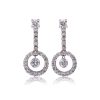 pendientes orla con diamante perforado