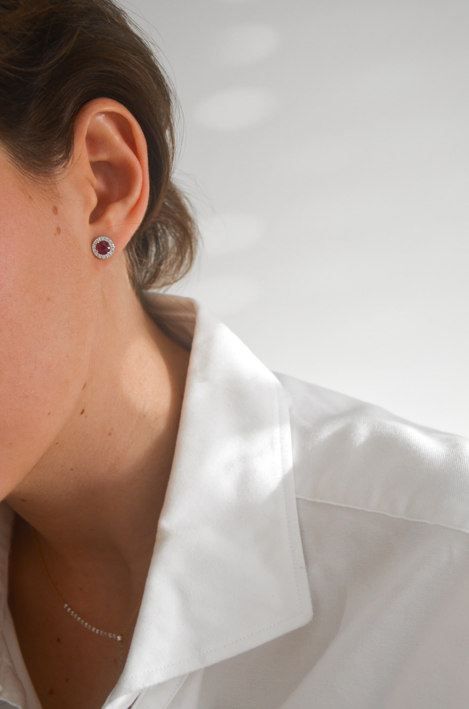 pendientes orla con rubi