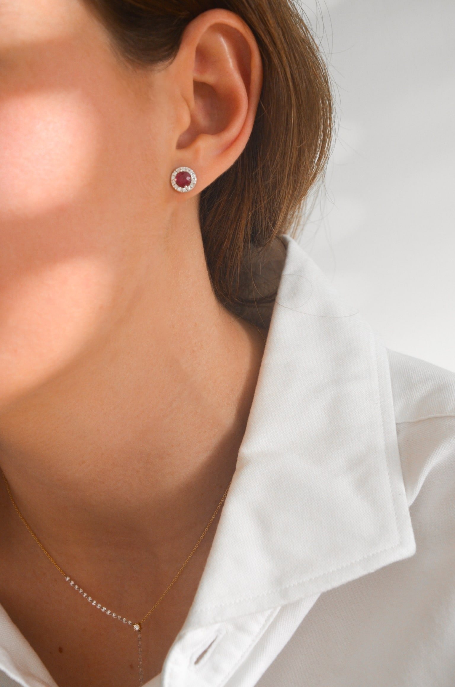 pendientes orla con rubi