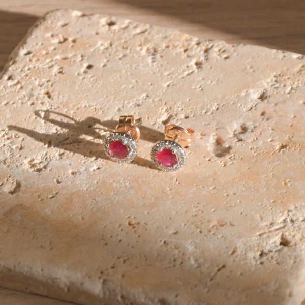 pendientes orla con rubi