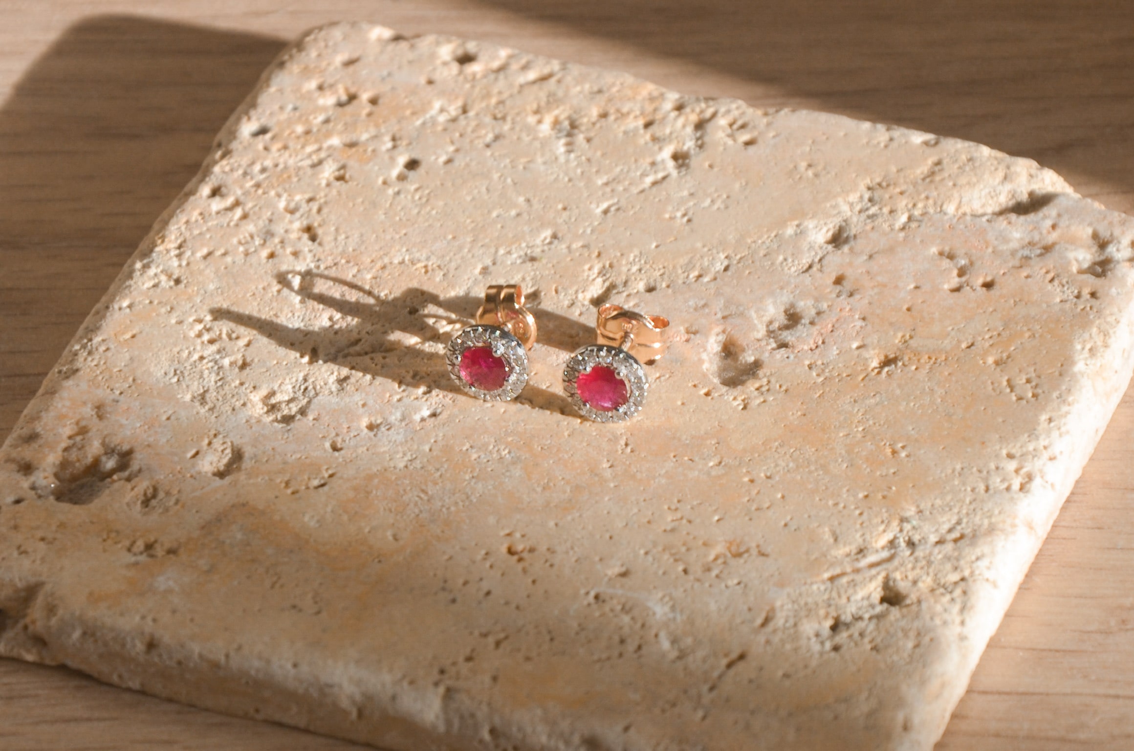 pendientes orla con rubi