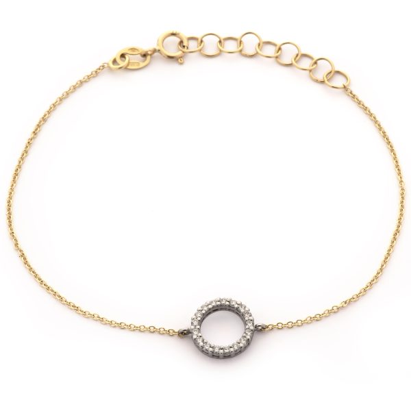 Pulsera orla de diamantes blancos