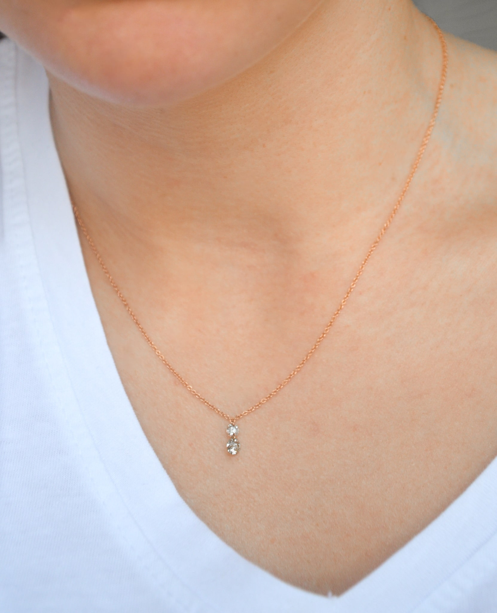 Colgante con dos Diamantes conyac